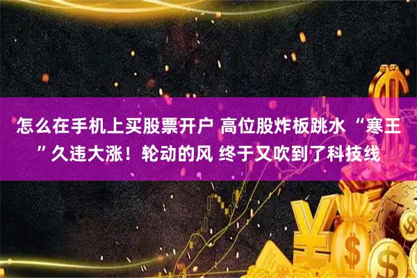 怎么在手机上买股票开户 高位股炸板跳水 “寒王”久违大涨！轮动的风 终于又吹到了科技线